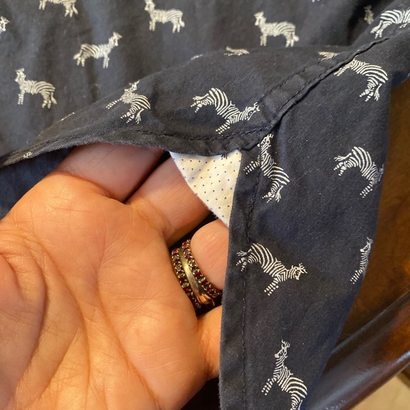 On The Road Blue Casual Button Down Shirt - Picture 4 of 6